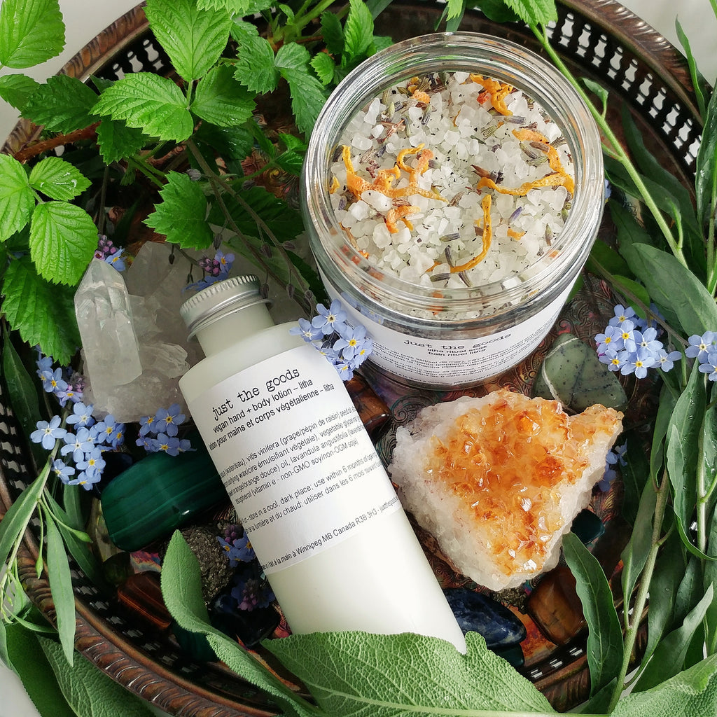 Just the Goods Summer Solstice / Litha bath and lotion set - just the goods handmade vegan crueltyfree nontoxic skincare