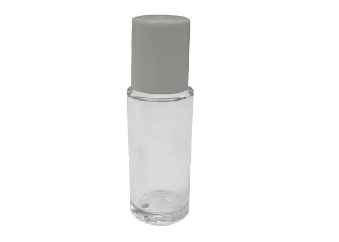 50 ml / 1.6 oz glass roll on bottle with cap - just the goods handmade vegan crueltyfree nontoxic skincare