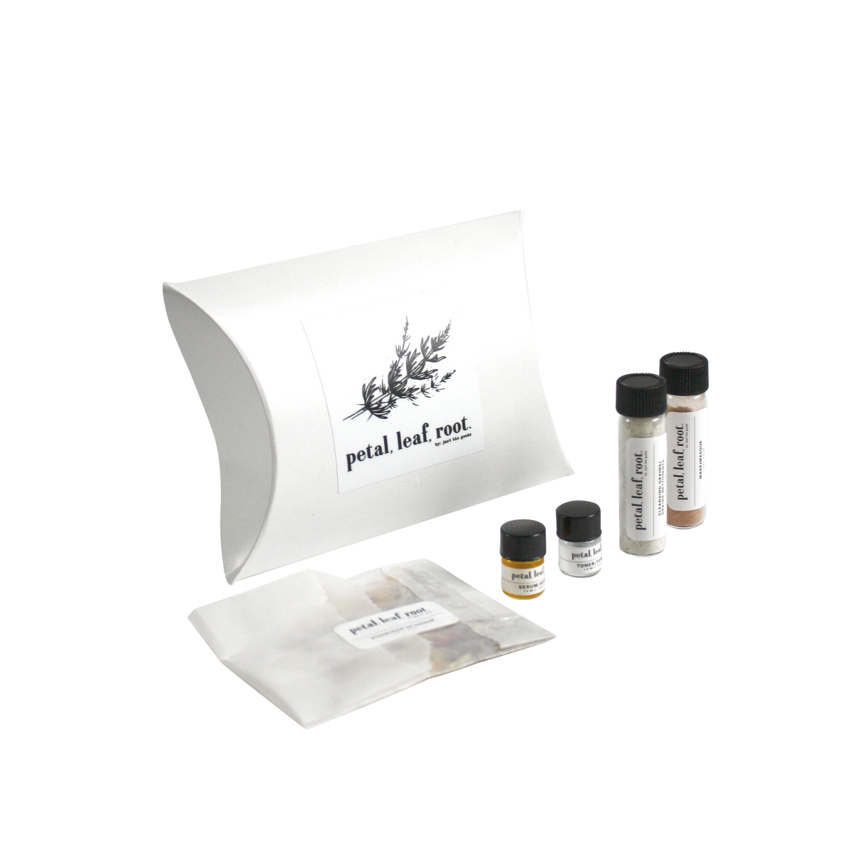 petal, leaf, root. by Just the Goods facial care for normal/sensitive