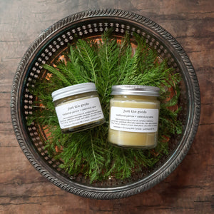 Just the Goods limited edition traditional yarrow and calendula salve (made with beeswax)
