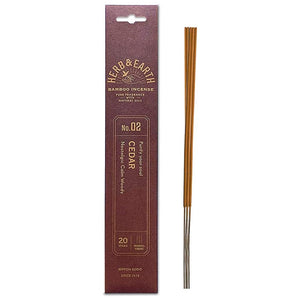 Herb & Earth Bamboo Incense - Cedar