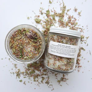 Just the Goods limited edition Spring Forest Floor Bath Salts