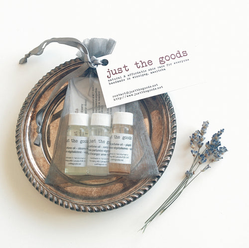 Just the Goods vegan perfume oil gift set - just the goods handmade vegan crueltyfree nontoxic skincare