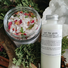 Load image into Gallery viewer, Just the Goods Winter Solstice / Yule bath and lotion set - just the goods handmade vegan crueltyfree nontoxic skincare
