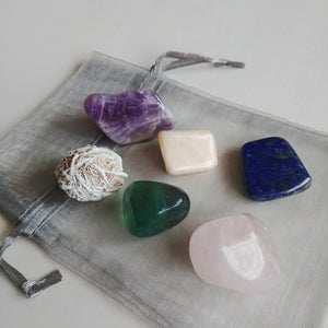 Gemstone Collection - Meditation - just the goods handmade vegan crueltyfree nontoxic skincare