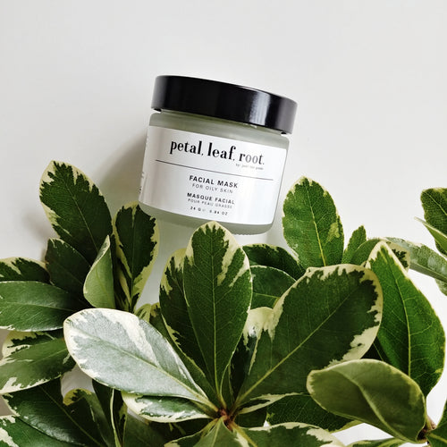 petal, leaf, root. by Just the Goods face mask for oily skin