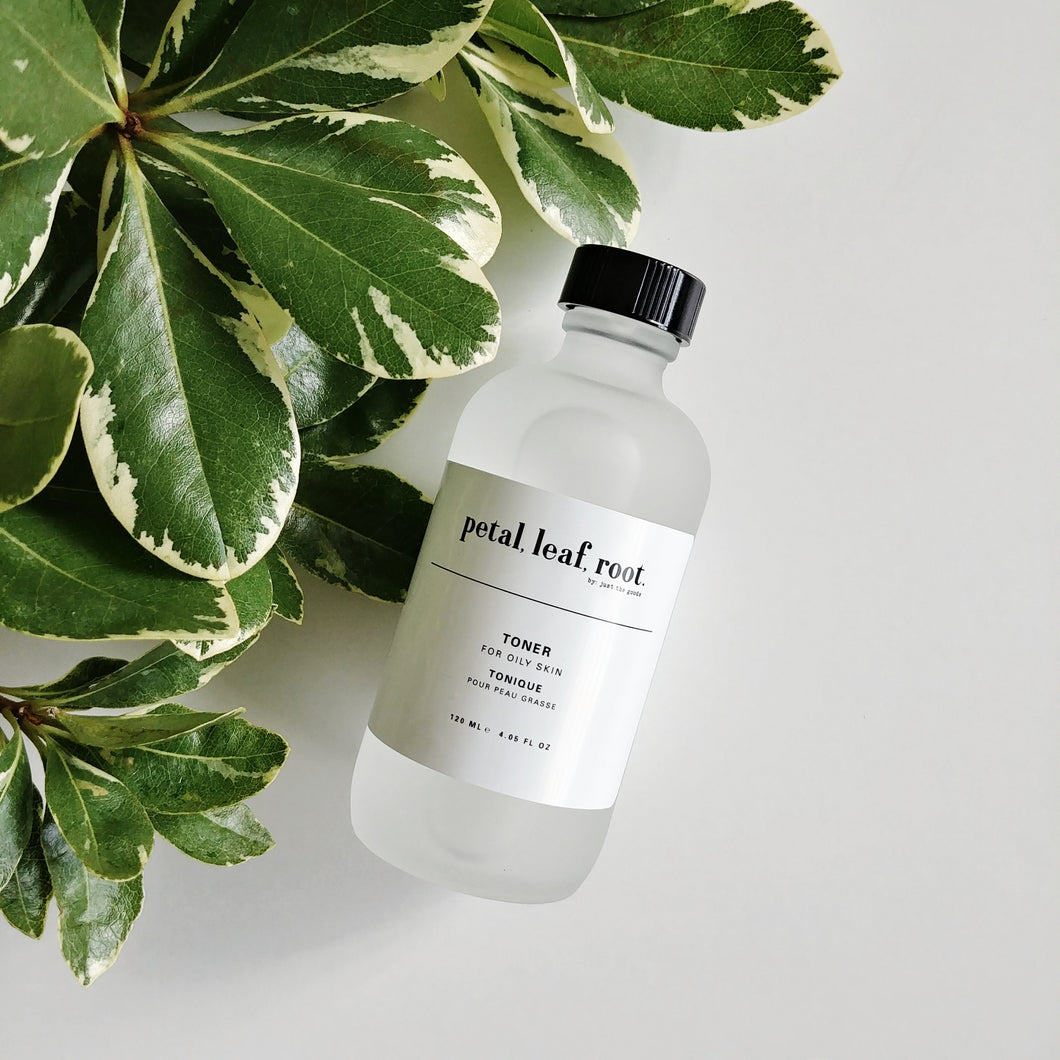 petal, leaf, root. by Just the Goods facial toner for oily skin