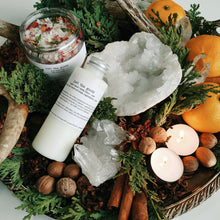 Load image into Gallery viewer, Just the Goods Winter Solstice / Yule bath salts or lotion