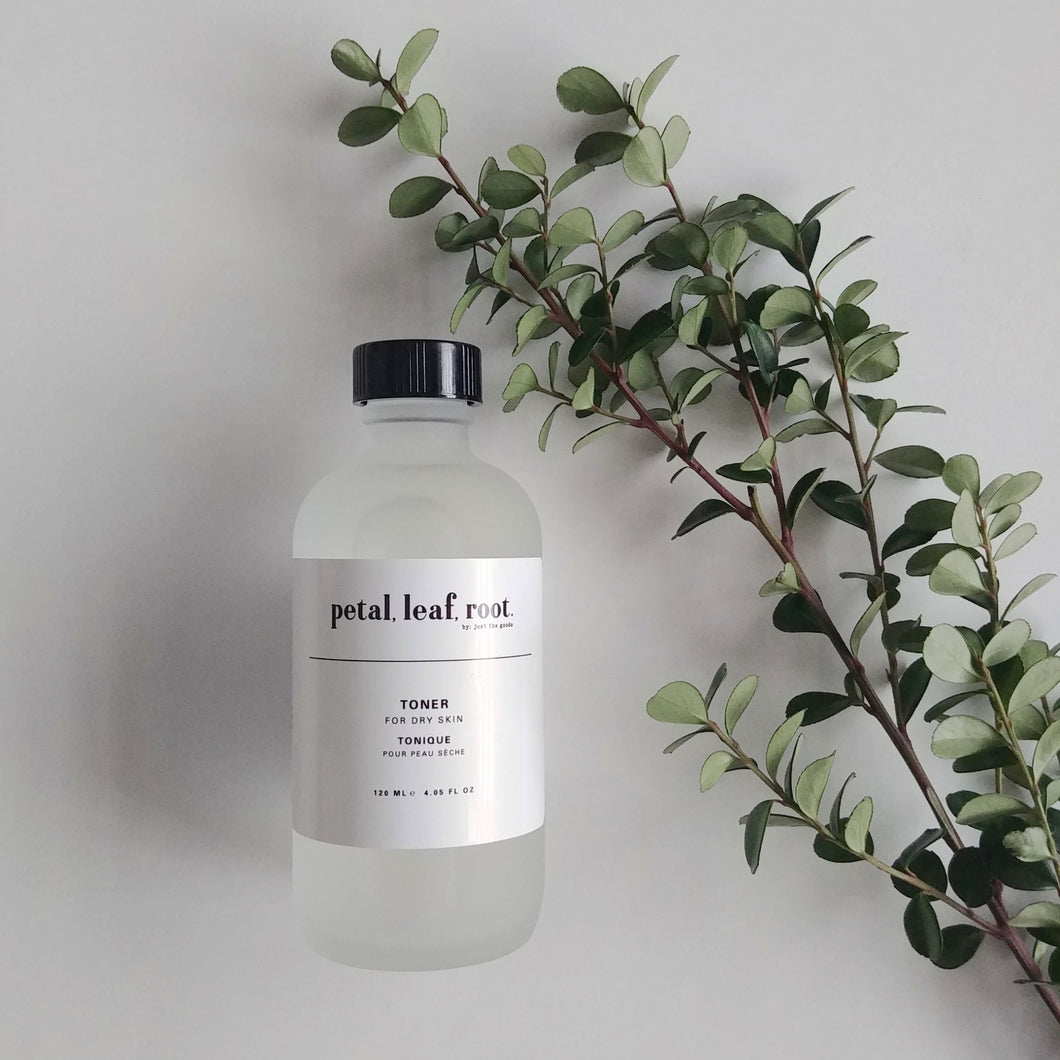 petal, leaf, root. by Just the Goods facial toner for dry skin