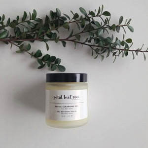 petal, leaf, root. by Just the Goods facial cleaning gel for dry skin