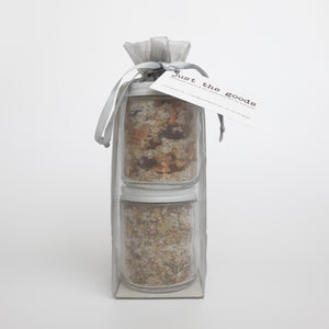 Just the Goods limited edition spring and autumn forest floor bath salts duo