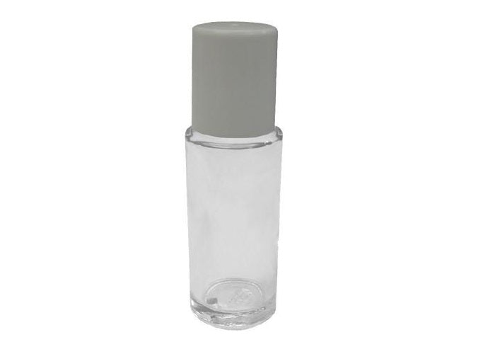 50 ml / 1.6 oz glass roll on bottle with cap - just the goods handmade vegan crueltyfree nontoxic skincare
