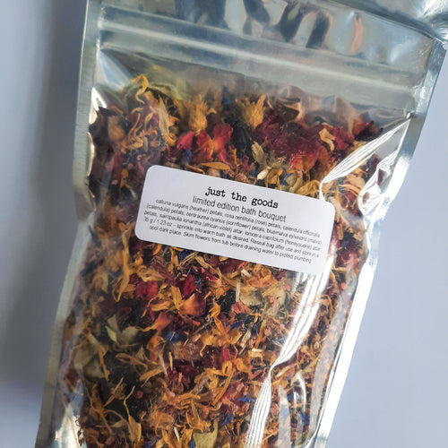 Just the Goods limited edition bath bouquet