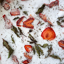 Load image into Gallery viewer, Just the Goods limited edition vegan strawberry mint foot soak
