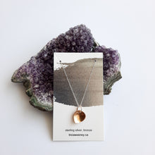 Load image into Gallery viewer, limited edition duo: bronze petal necklace by Tricia Wasney and Just the Goods soft petals face mask