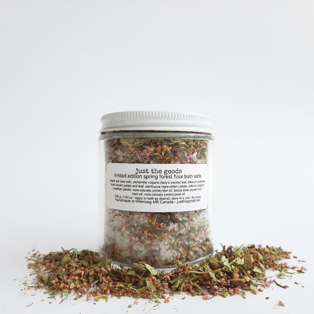 Just the Goods limited edition Spring Forest Floor Bath Salts
