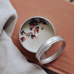 Mother Earth Essentials Hand-poured Soy Candle - Wildrose & Cranberry