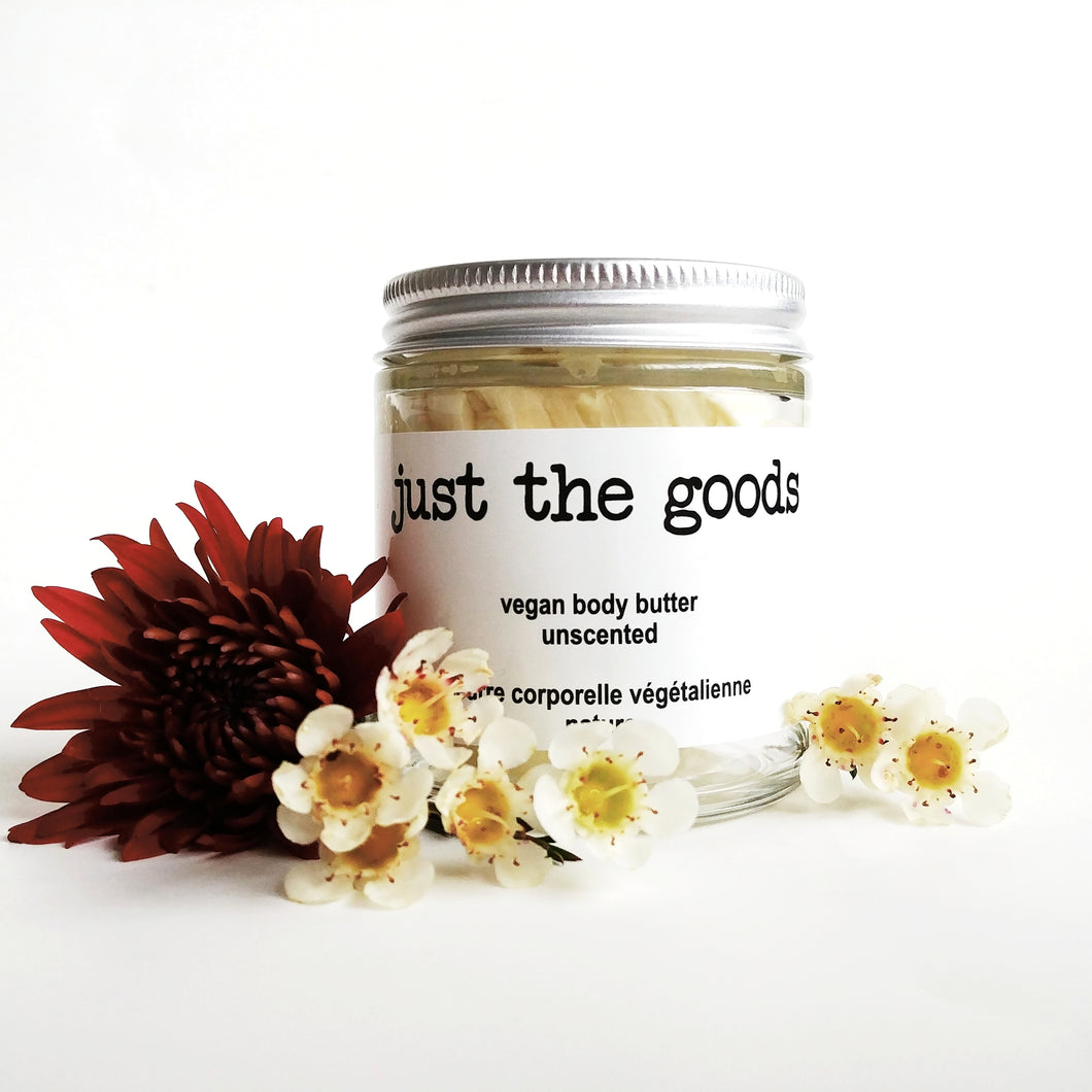 Just the Goods unscented vegan body butter
