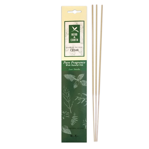 Herb & Earth Bamboo Incense - Cedar - just the goods handmade vegan crueltyfree nontoxic skincare