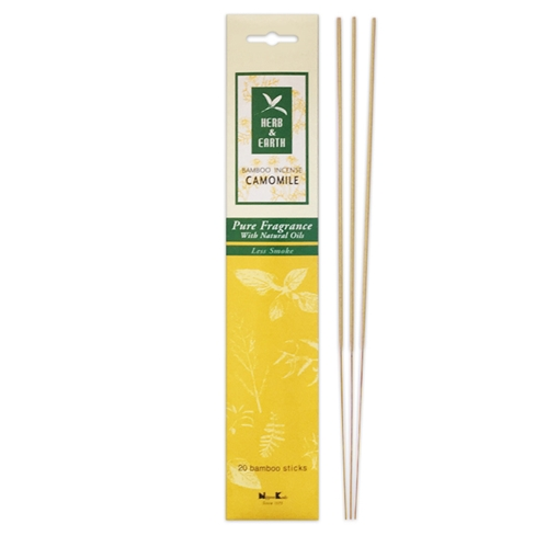 Herb & Earth Bamboo Incense - Chamomile - just the goods handmade vegan crueltyfree nontoxic skincare