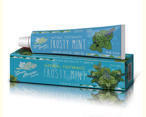The Green Beaver Company Frosty Mint Toothpaste - just the goods handmade vegan crueltyfree nontoxic skincare