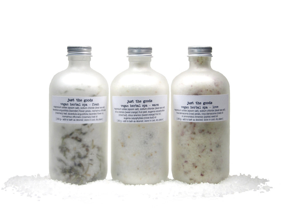 Just the Goods vegan herbal spa - just the goods handmade vegan crueltyfree nontoxic skincare