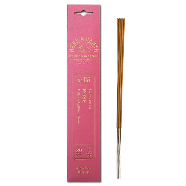 Herb & Earth Bamboo Incense - Rose