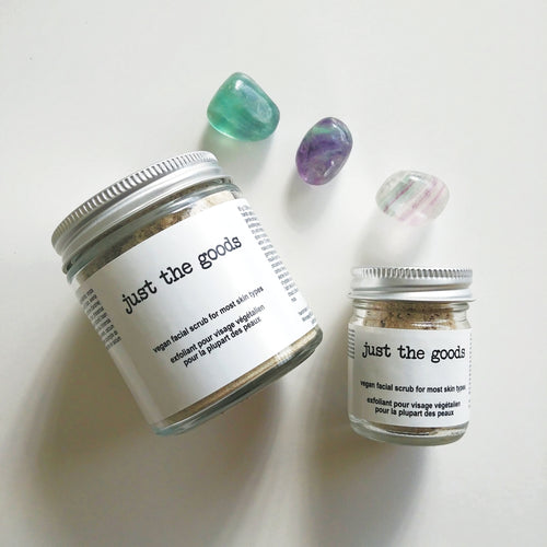 Just the Goods vegan facial scrub for most skin types