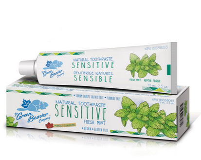 The Green Beaver Company Sensitive Toothpaste - just the goods handmade vegan crueltyfree nontoxic skincare
