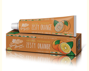 The Green Beaver Company Zesty Orange Toothpaste - just the goods handmade vegan crueltyfree nontoxic skincare